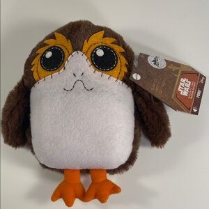 Star Wars Porg Plush with Sound Toy in Brown, White, and Orange